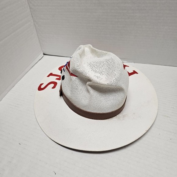 New England PATRIOTS Hard Straw Hat Fan Nicol Hats Football Team Boston Logo M - Picture 5 of 16